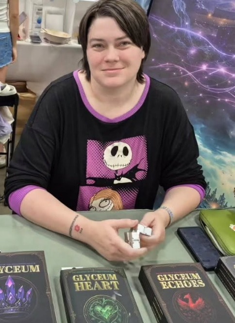 Catherine at a book signing